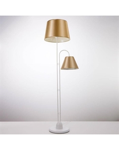 Торшер напольный «1063/2», 2×15 Вт, Е27, белый-шампань Bayerlux