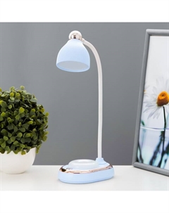 Настольная лампа "Тедди" LED 3Вт АКБ USB синий 9х13,5х40 см Risalux