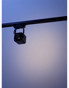 Трековый светильник под лампу Gu10, квадратный, чёрный Luazon lighting