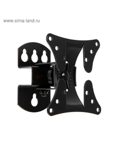 Кронштейн ARM Media LCD-101, для ТВ, наклонно-поворотный, 10-26", 90 мм от стены, черный Arm media