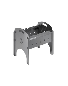 Дорожный мангал "МД1.5", 42.9×31.2×40 см, 1.5 мм, разборный, с ручками Gratar