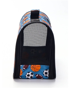 Сумка - переноска для животных «Спорт», размер S, 37.5×17×22 см, голубая Пижон