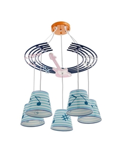 Люстра 86205/5 E27 40 Вт голубой 59×54×27-107 см Bayerlux