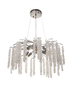 Люстра Amalia 8×40 Вт Е14 серебро 60×60×50+100 см Bayerlux