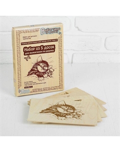 Доски для выжигания «Подарок своими руками», 5 шт. Десятое королевство