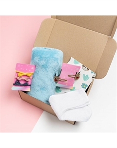 Подарочный набор «Друзья навсегда», плед 85х100 см и аксессуары Этель