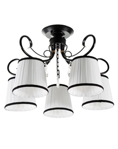 Люстра "Дженни" 5xE14 40Вт черно-золотой 56,5х56,5х36,5 см Bayerlux