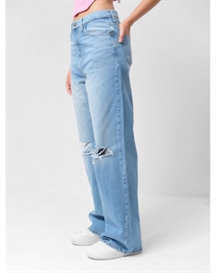 Джинсы женские палаццо : Denim, размер (28) 44, голубые Mist