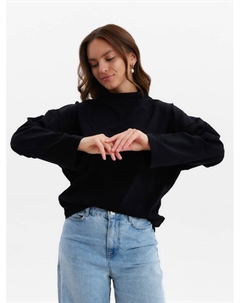 Лонгслив женский : Casual Collection, чёрный, размер 48 Minaku