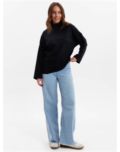 Лонгслив женский : Casual Collection, чёрный, размер 44 Minaku