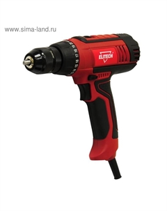 Дрель-шуруповерт ДШ 0110 РЭ, сетевой, 100 Вт, 220 В/50Гц, БЗП 10 мм, 310/880 об/м Elitech