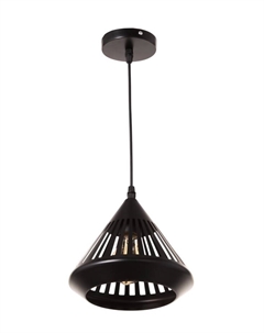 Светильник «Тень» 1×40 Вт Е27 черный 20×20×19(+100)см Bayerlux