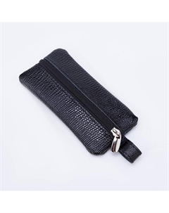 Ключница на молнии, длина 12 см, кольцо, цвет чёрный Максим