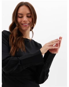 Платье мини женское : Silk pleasure, чёрное, размер 48 Minaku