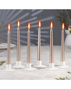 Набор свечей античных, 1.9×20 см, 6 шт., шампань Богатство аромата