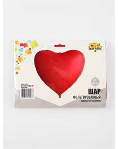 Воздушный шар фольгированный 68" «Сердце красное», под воздух Весёлая затея