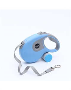 Рулетка, 8 м, до 50 кг, лента, прорезиненная ручка, голубая с серым Diil