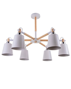 Люстра 1047/6WT E27 60 Вт белый 76×76×50 см Bayerlux