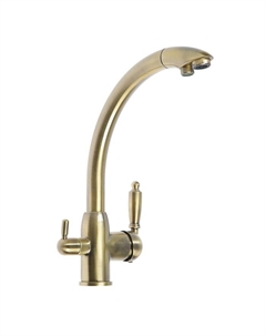Смеситель для кухни Accoona A5179C-7, с выходом для питьевой воды, латунь, бронза