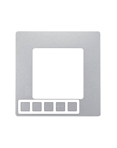 Рамка 5-м "Etika ", алюм. 672555 Legrand