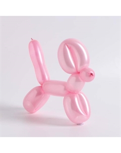 Воздушные шары для моделирования 125 см, d=5 см, 100 шт., перламутр, розовые Neotex co