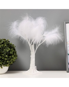 Ночник «Перья» LED белый 17×18×35 см Risalux