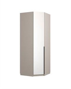 Шкаф угловой для одежды «Авелона», с зеркалом, 840×840×2200 мм, цвет кашемир серый Омскмебель