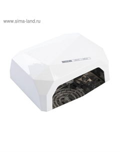 Лампа для гель-лака Luazon LUF-06, CCFL-LED, 36 Вт, 12 диодов, таймер 10/30/60 сек, белая Luazon home