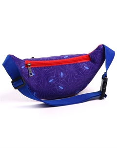 Сумка поясная детская для мальчика, два кармана, 25×6×13 см, Человек-паук Marvel
