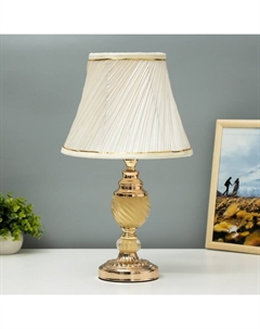Лампа настольная «Валенсия» 1хЕ27 40 Вт белый-золото 24×24×42 см Risalux