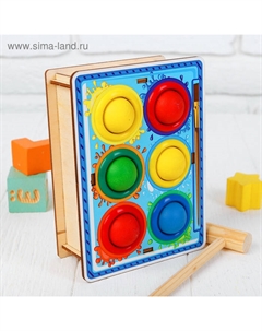 Стучалка-сортер «Палитра», с молотком Woodland toys