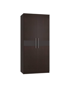 Шкаф прямой двухстворчатый для одежды «Роксана», 1002×584×2198 мм, цвет дуб венге Омскмебель