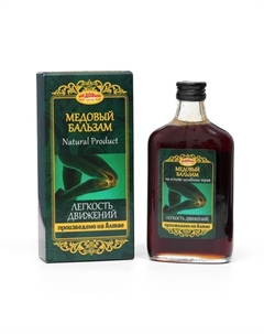 Алтайский медовый бальзам, суставной "Легкость движения", 250 мл, стекло Медовый край