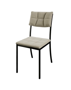 Стул «Дельта», 390×530×856 мм, цвет чёрный муар/канди крем Омскмебель