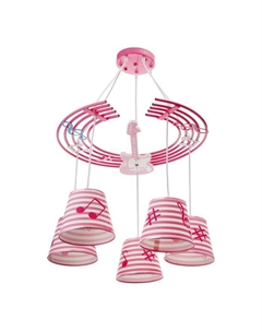 Люстра 86204/5 E27 40 Вт розовый 59×54×27-107 см Bayerlux