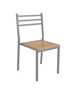 Стул «Аликанте», 445×430×780 мм, цвет хром/дуб крафт золотой Омскмебель