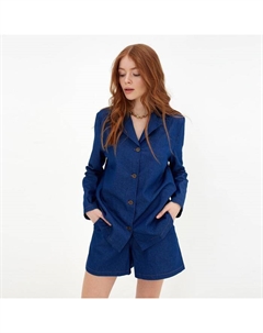 Костюм женский (жакет, шорты) : Enjoy цвет синий, размер 44 Minaku