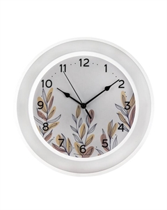 Часы настенные, серия: Интерьер, "Листья, d-30 см Troykatime