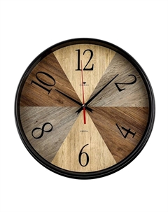 Часы настенные, интерьерные "Текстура дерева", бесшумные, d-29 см Рубин