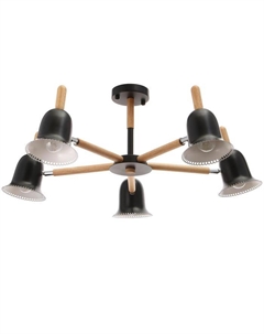 Люстра 1049/5BK E27 60 Вт черный 80×80×50 см Bayerlux