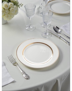 Набор посуды WY Grace, 18 предметов: 6 тарелок d=25.5 см, 6 тарелок d=20.5 см, 6 глубоких тарелок 350 мл, d=23 см, фарфор, белый Wilson&young