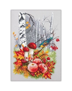 Набор для вышивания крестом «Осенняя палитра» 18 × 27 см Чудесная игла