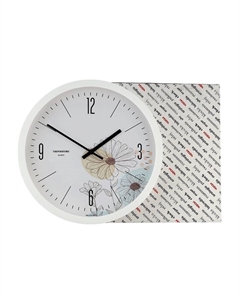 Часы настенные, интерьерные "Цветы", d-30.5 см, бесшумные Troykatime