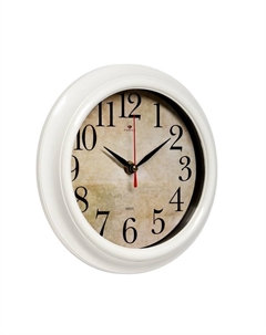 Часы настенные, интерьерные "Ретро", бесшумные, d-21 см Рубин