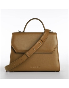 Сумка женская мессенджер на магните, 25×11×20 см, коричневая Textura