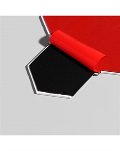 Панель ПВХ самоклеящаяся «Мозаика соты», 300×300 мм, цвет коричневый Take it easy