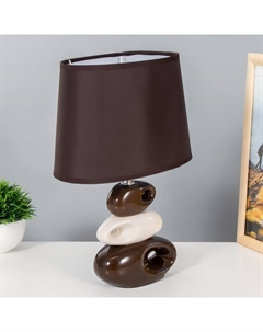 Светильник "Желание" коричнево- белый 1x25W E14 12,5x19,5x31 см Risalux