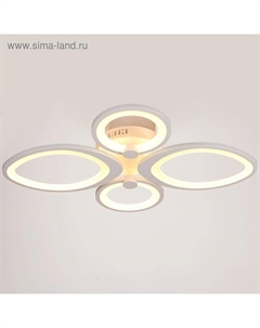 Люстра с ПДУ 671101/4 LED 104Вт диммер 3 режима 3000-6000К белый 65х50х11 см Bayerlux