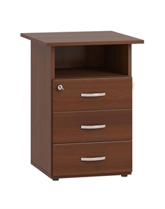 Тумба, 3 ящика, 600×600×750 мм, цвет орех мария луиза Омскмебель