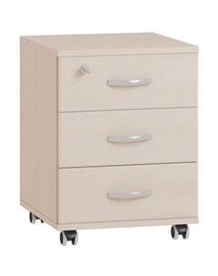 Тумба выкатная, 3 ящика, 454×482×562 мм, цвет дуб девон Омскмебель